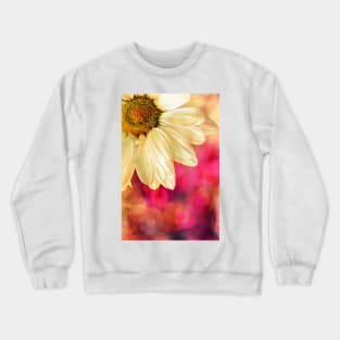 Daisy - Golden on Pink Crewneck Sweatshirt